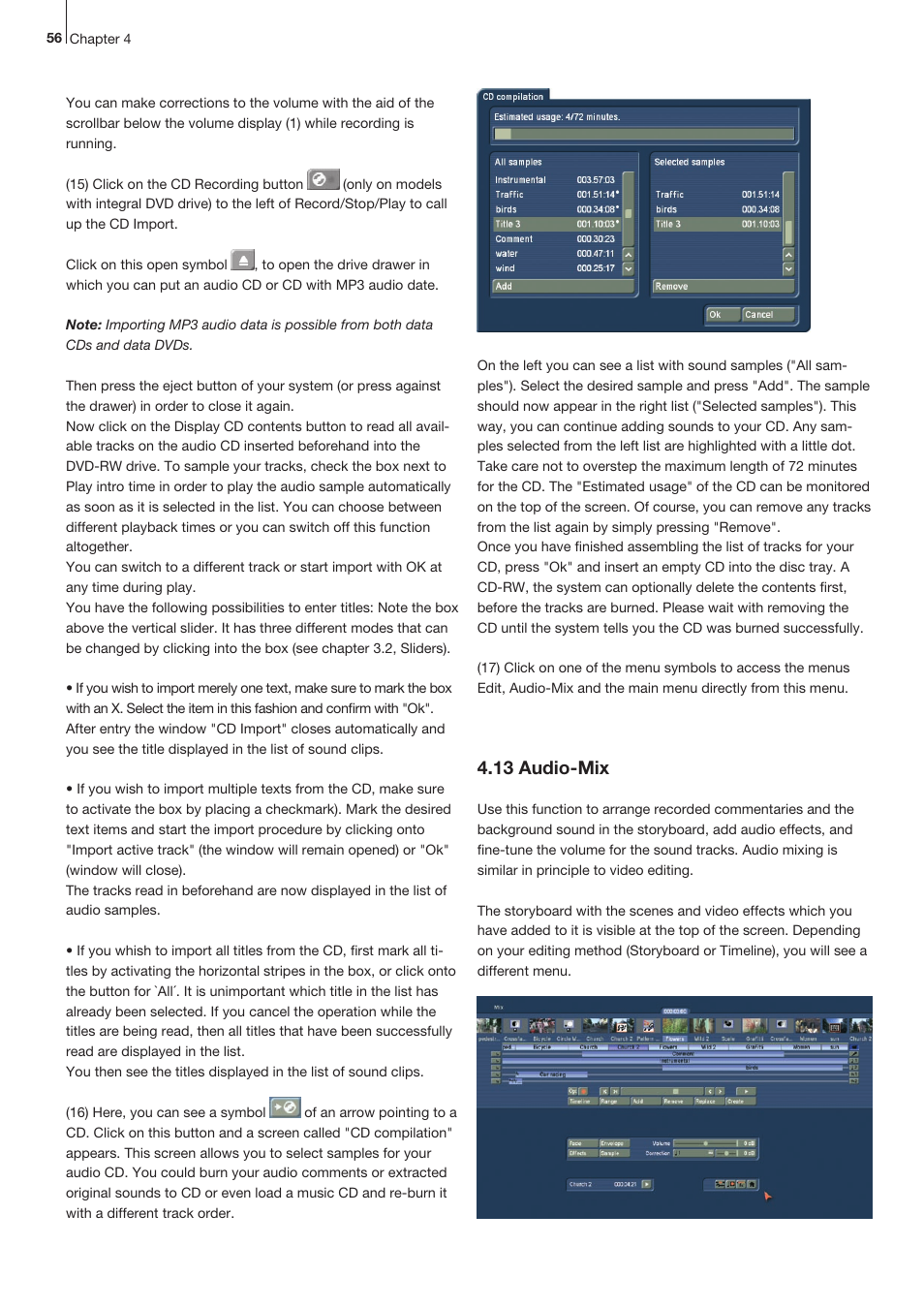 13 audio-mix | MacroSystem Bogart SE Ver.2 User manual User Manual | Page 58 / 100