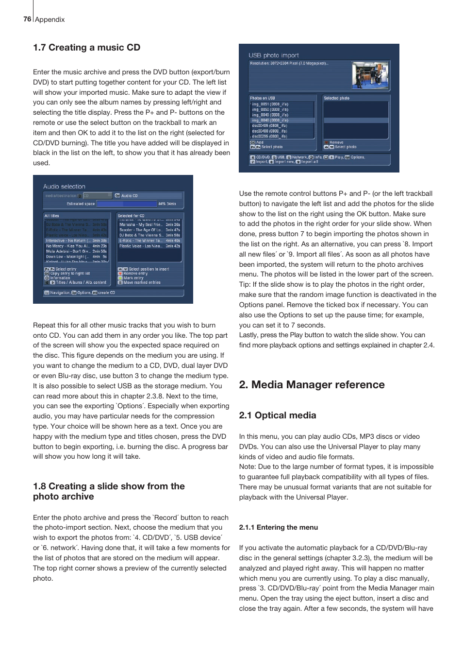 Media manager reference | MacroSystem Bogart SE Ver.2 User manual User Manual | Page 78 / 100