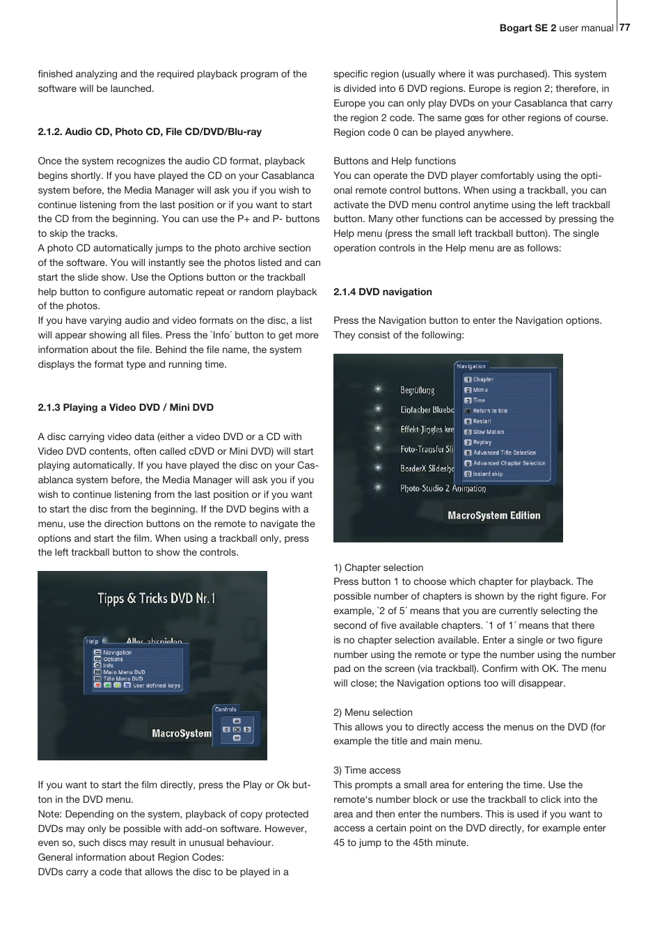 MacroSystem Bogart SE Ver.2 User manual User Manual | Page 79 / 100