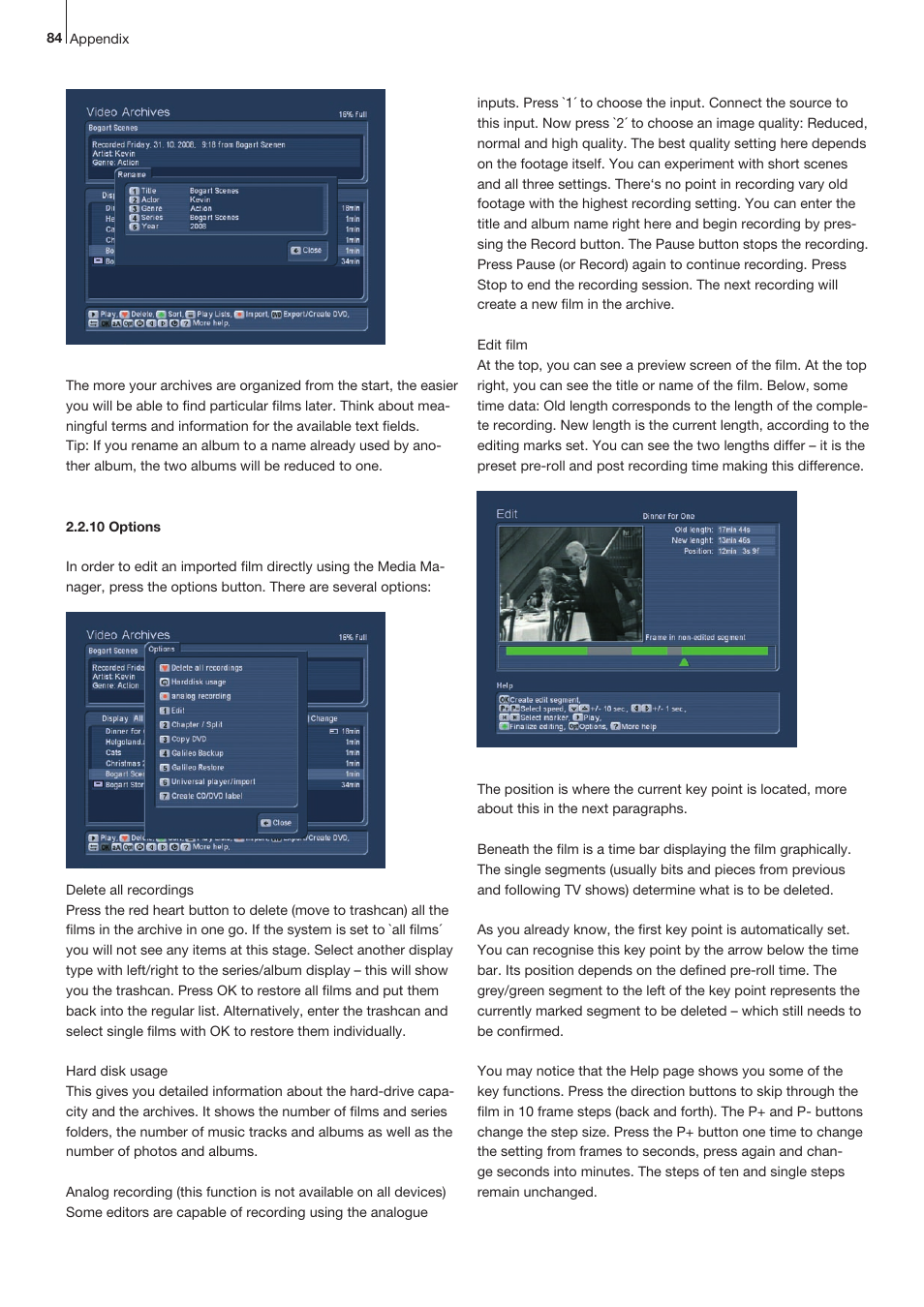 MacroSystem Bogart SE Ver.2 User manual User Manual | Page 86 / 100