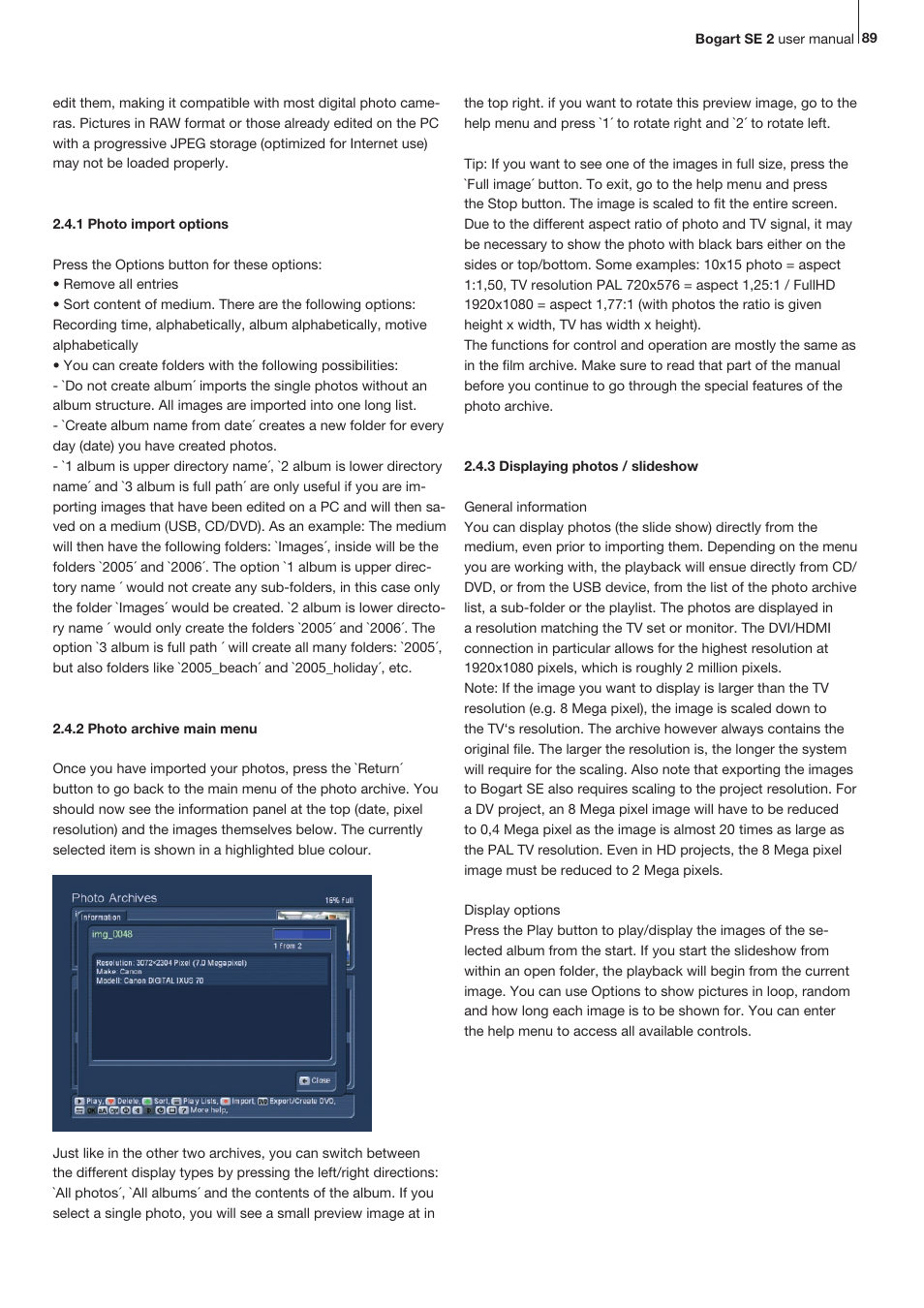 MacroSystem Bogart SE Ver.2 User manual User Manual | Page 91 / 100