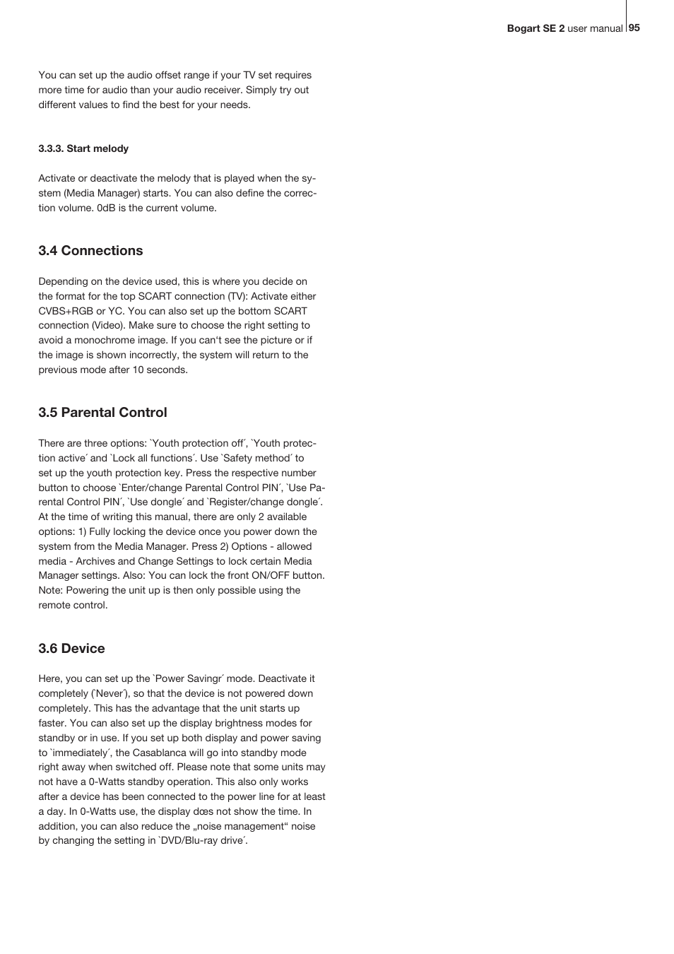 4 connections, 5 parental control, 6 device | MacroSystem Bogart SE Ver.2 User manual User Manual | Page 97 / 100
