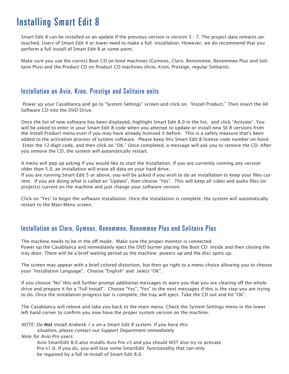 Installing smart edit 8 | MacroSystem Smart Edit 8 Release Notes User Manual | Page 2 / 2