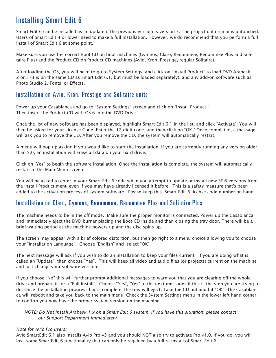 Installing smart edit 6 | MacroSystem Smart Edit 6 Release Notes User Manual | Page 2 / 2