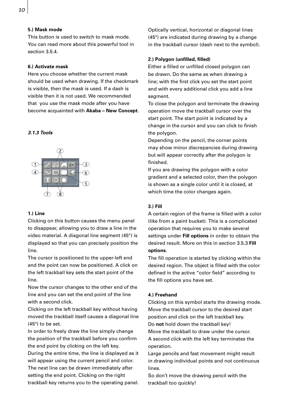 MacroSystem Akaba – New Concept User Manual | Page 10 / 32