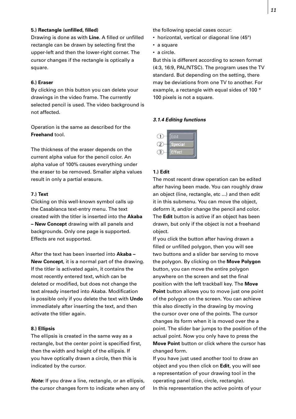 MacroSystem Akaba – New Concept User Manual | Page 11 / 32