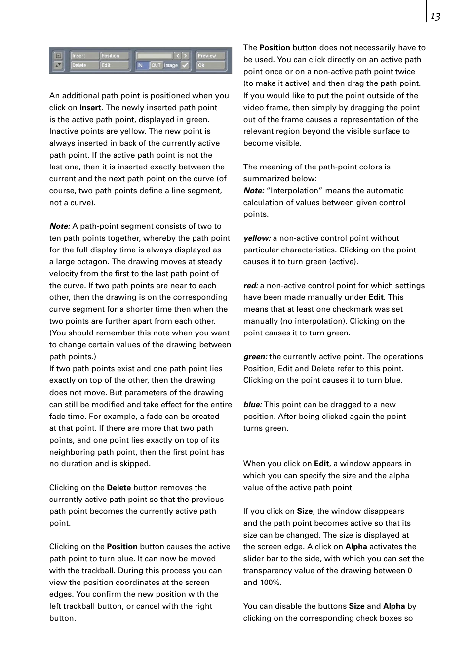 MacroSystem Akaba – New Concept User Manual | Page 13 / 32