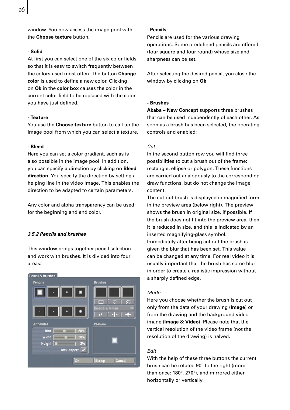 MacroSystem Akaba – New Concept User Manual | Page 16 / 32