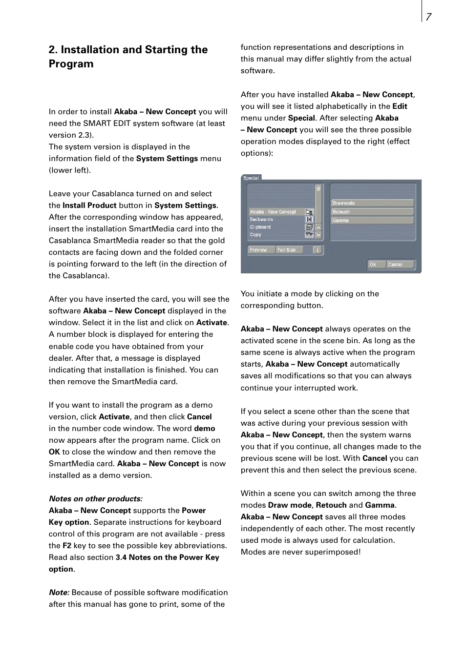 67 2. installation and starting the program | MacroSystem Akaba – New Concept User Manual | Page 7 / 32