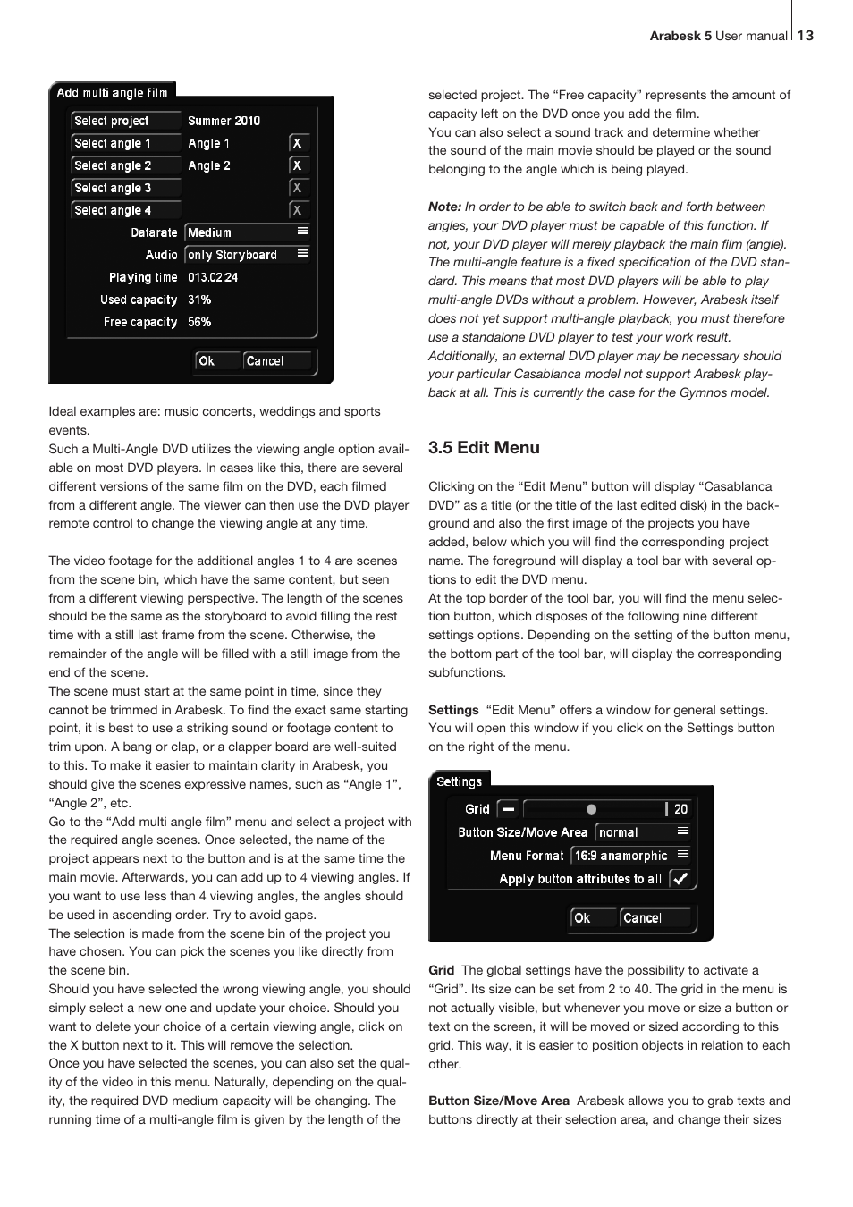 5 edit menu | MacroSystem Arabesk 5 User Manual | Page 13 / 24