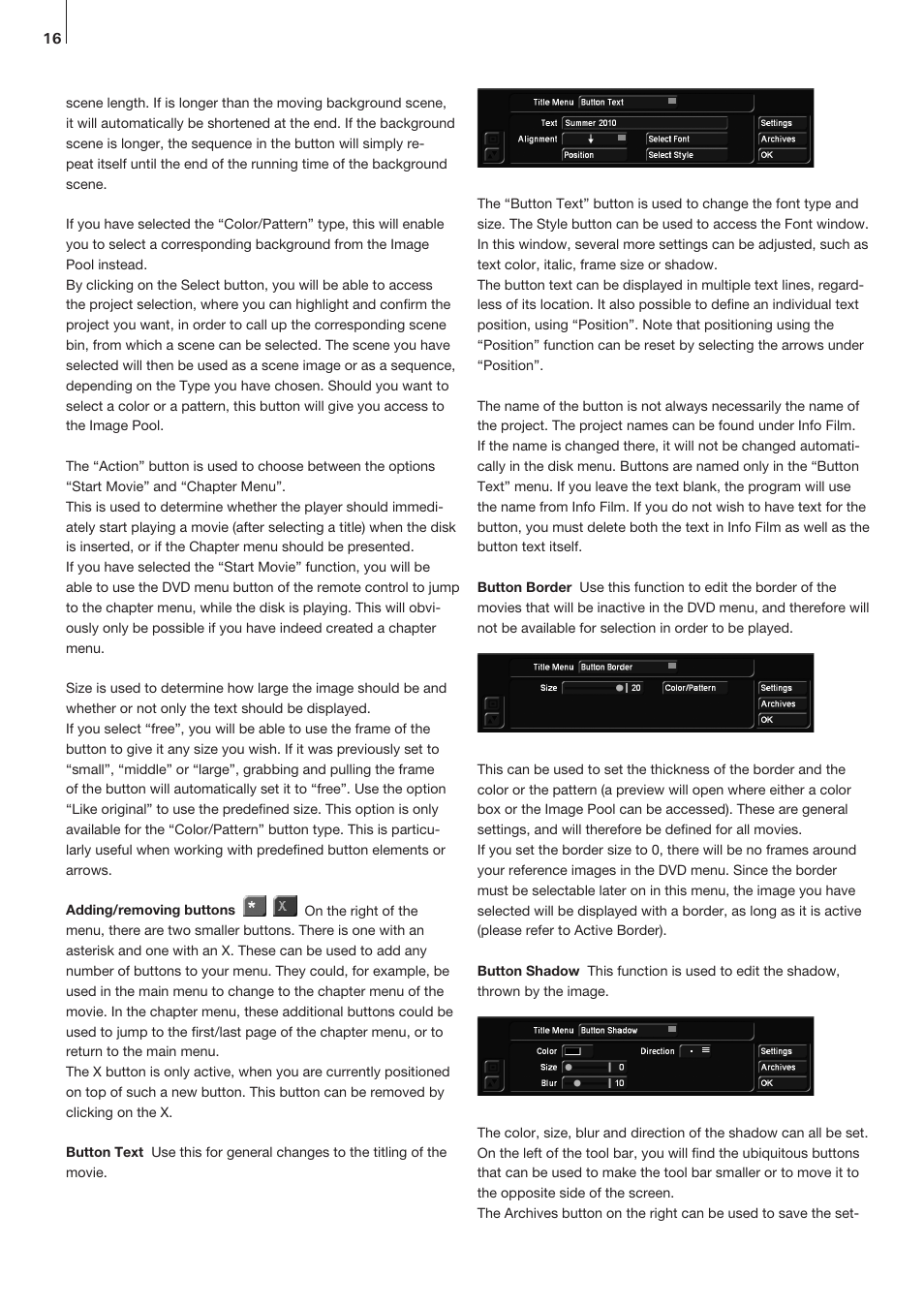 MacroSystem Arabesk 5 User Manual | Page 16 / 24