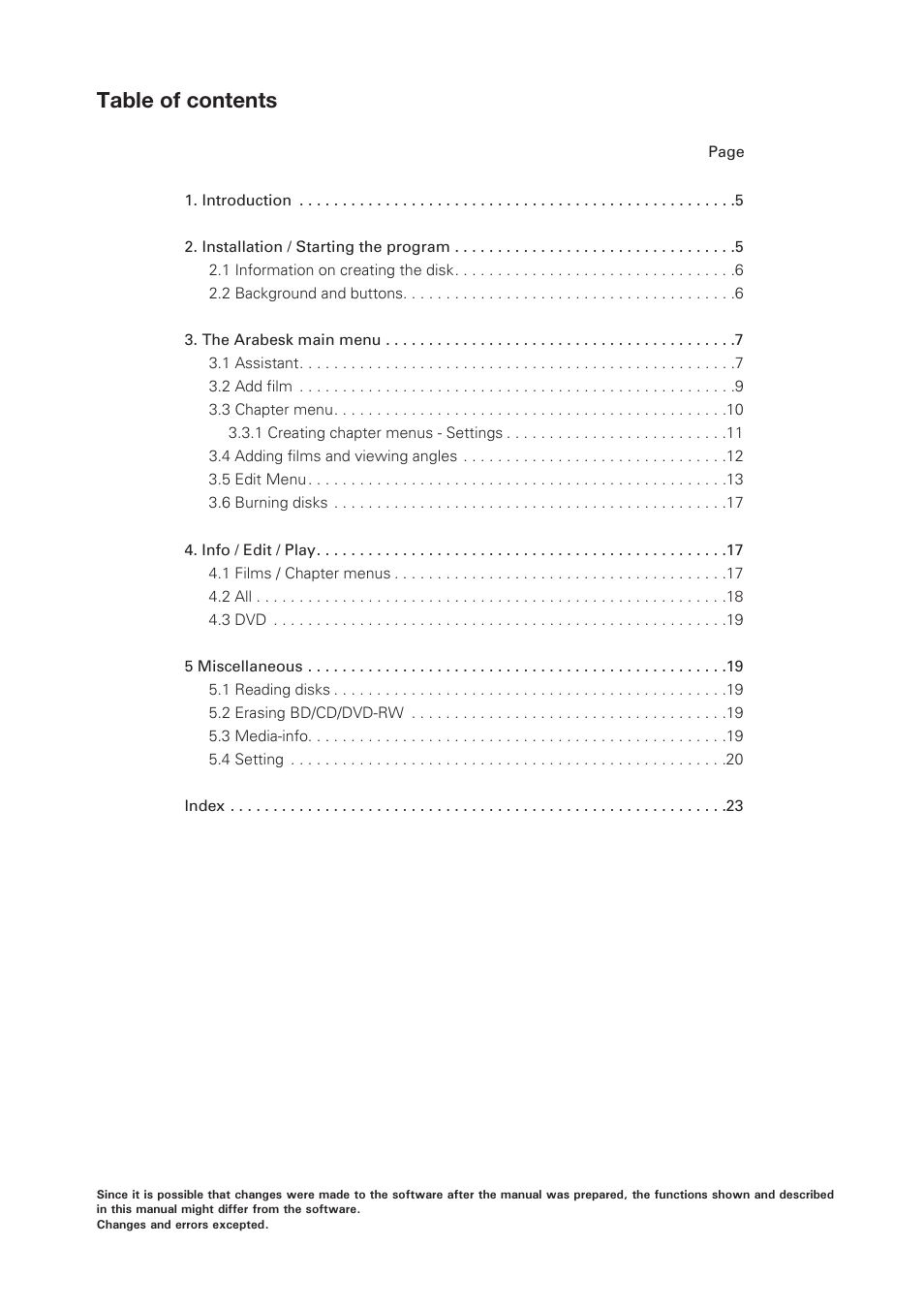 MacroSystem Arabesk 5 User Manual | Page 3 / 24