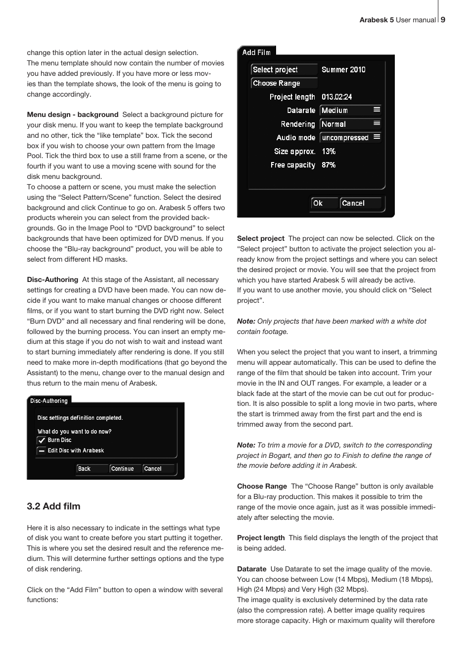 2 add film | MacroSystem Arabesk 5 User Manual | Page 9 / 24
