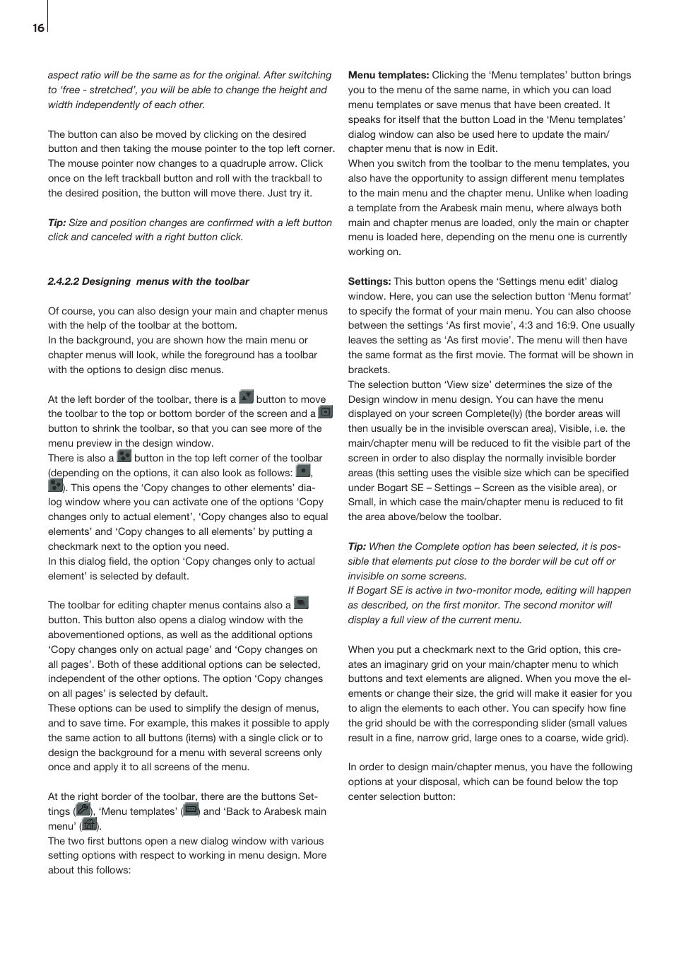 MacroSystem Arabesk Ver.6 User Manual | Page 16 / 28