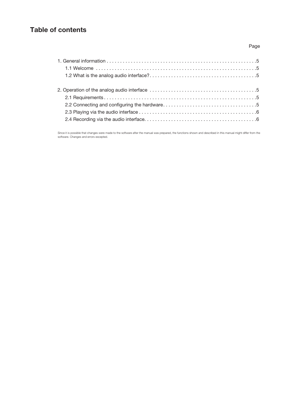 MacroSystem Analog Audio Interface for Casablanca User Manual | Page 3 / 8