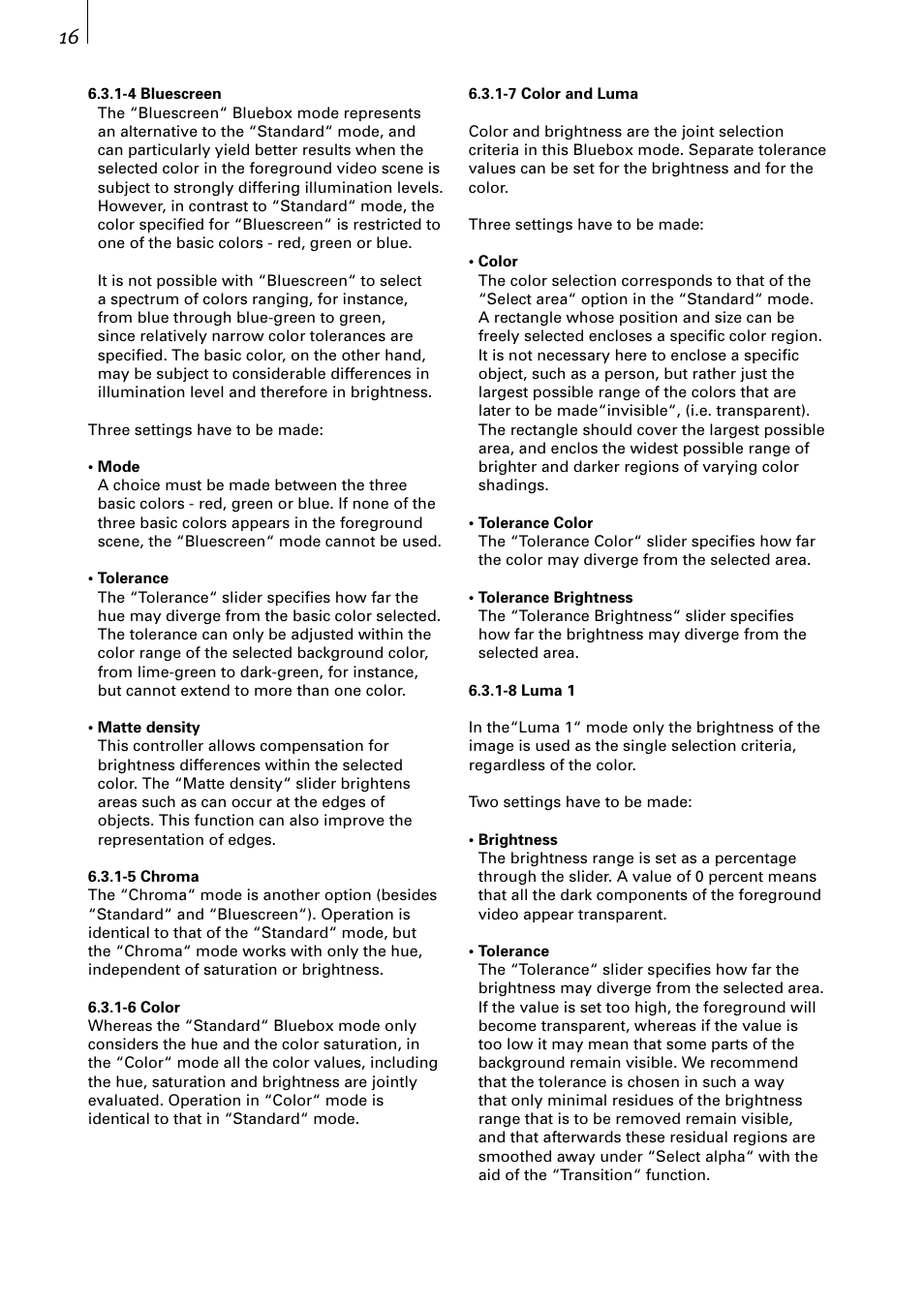 MacroSystem Bluebox World User Manual | Page 16 / 34