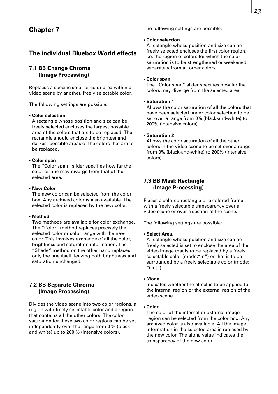 MacroSystem Bluebox World User Manual | Page 23 / 34