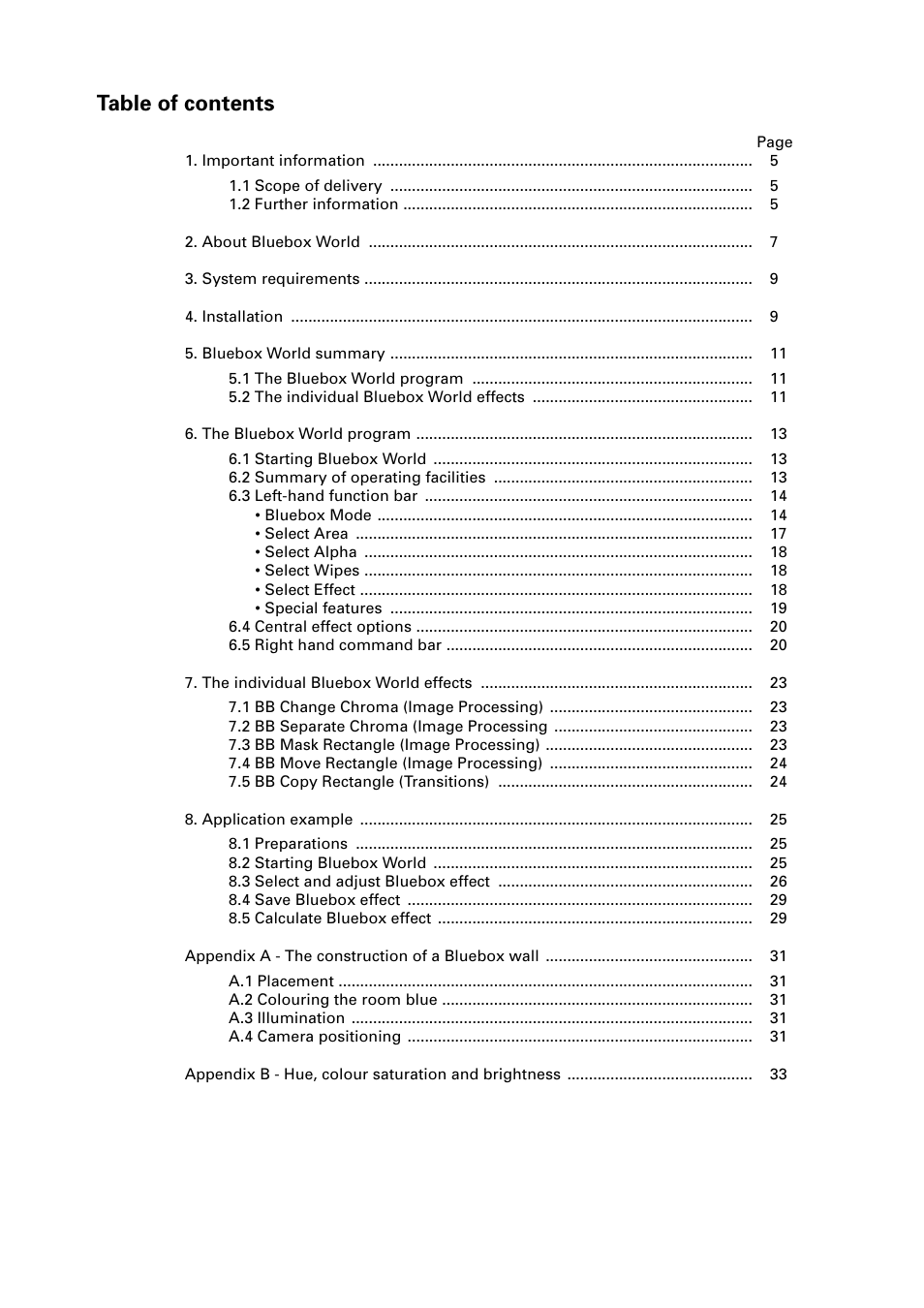 MacroSystem Bluebox World User Manual | Page 3 / 34