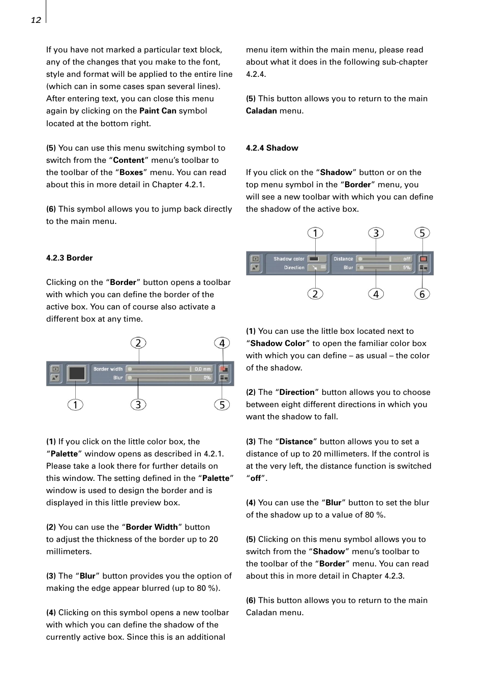 MacroSystem Caladan User Manual | Page 12 / 22