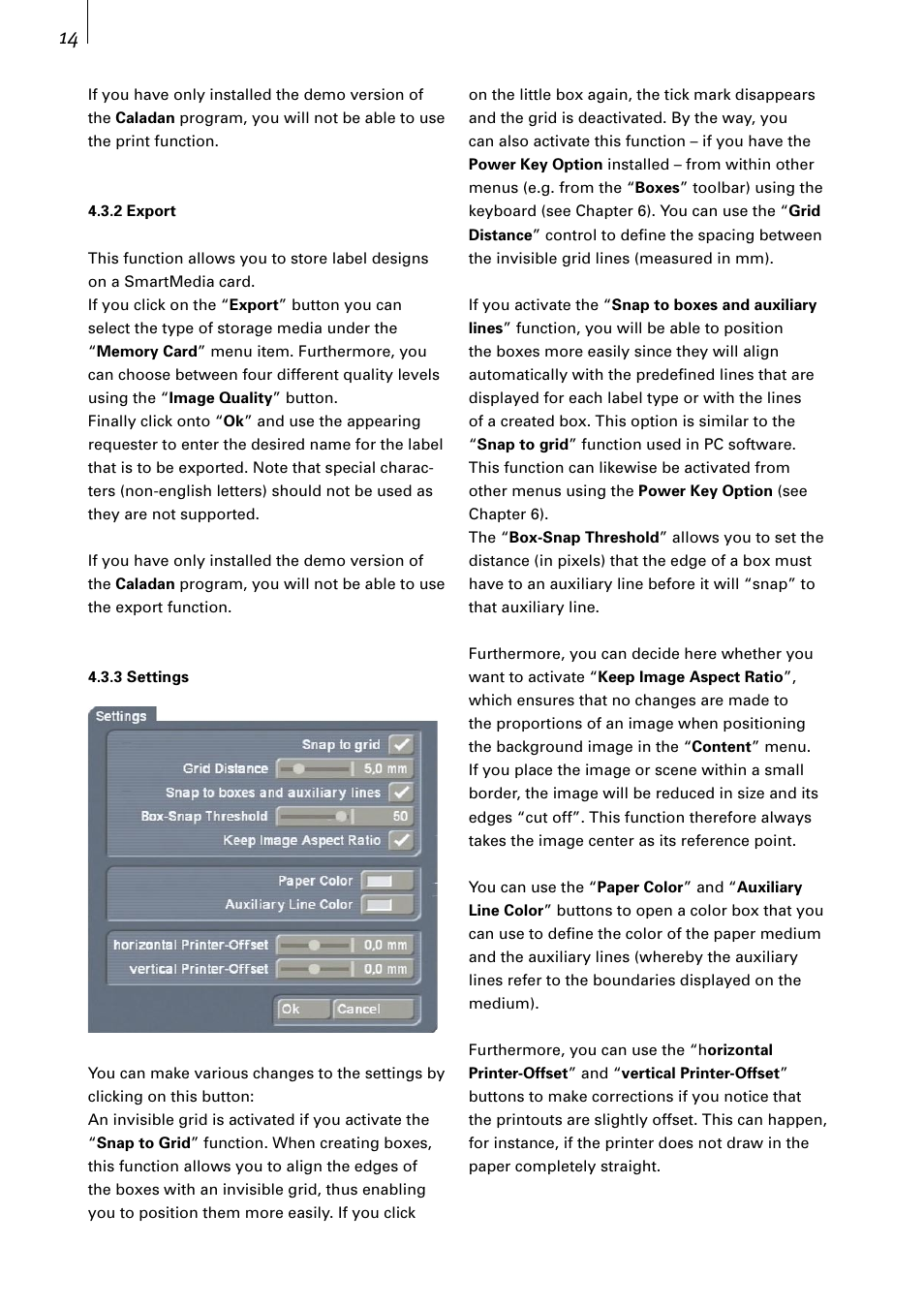 MacroSystem Caladan User Manual | Page 14 / 22