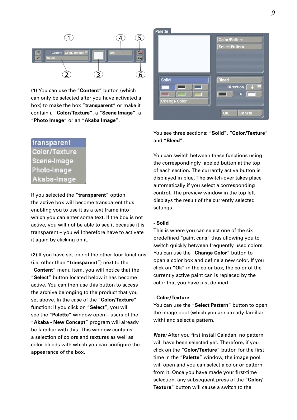 MacroSystem Caladan User Manual | Page 9 / 22