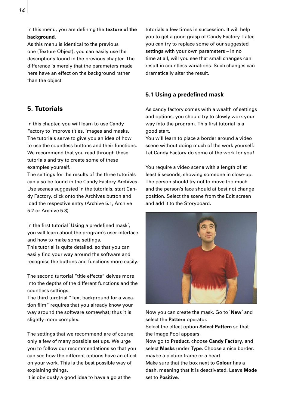 Tutorials | MacroSystem Candy Factory User Manual | Page 12 / 22