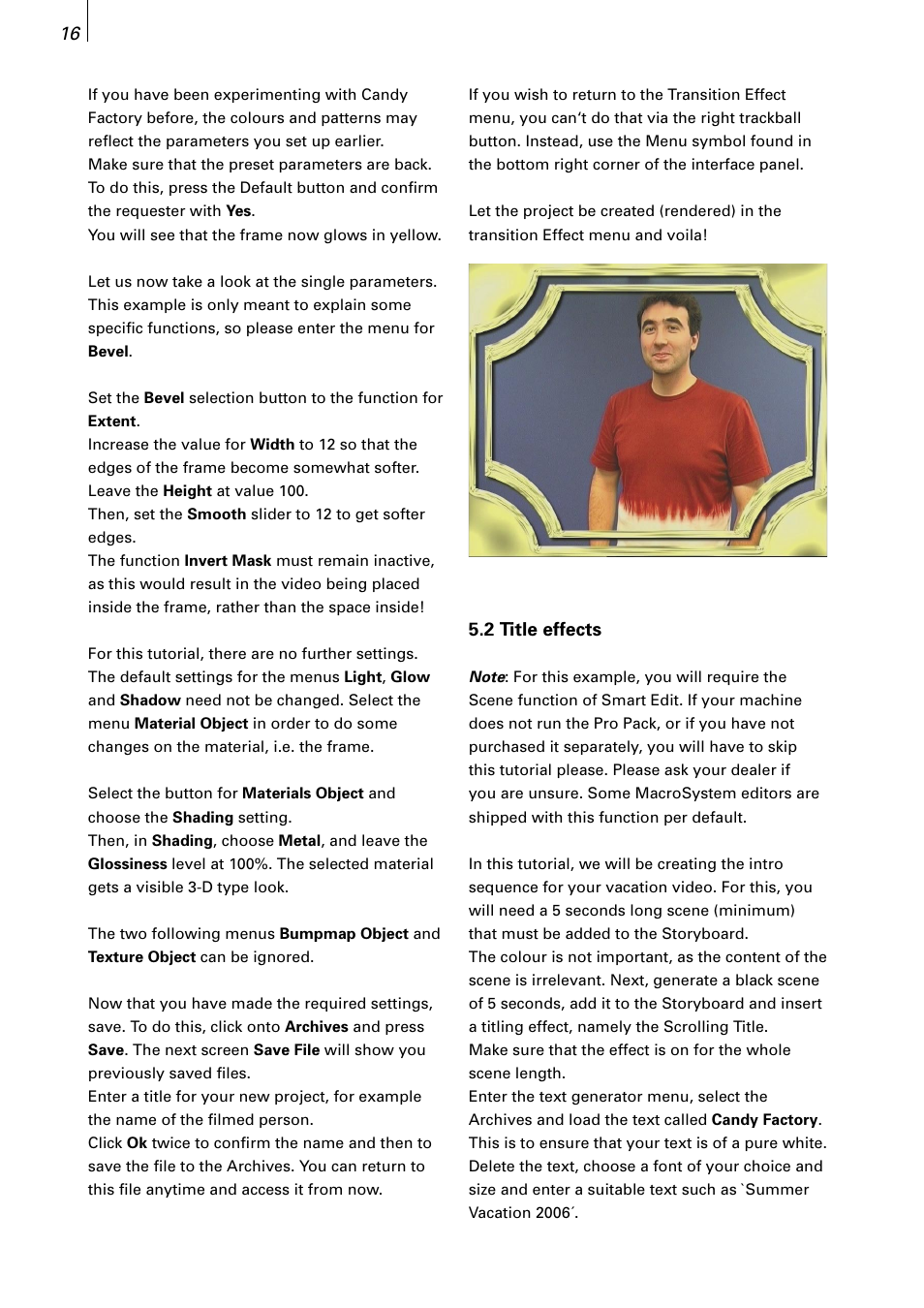 MacroSystem Candy Factory User Manual | Page 14 / 22