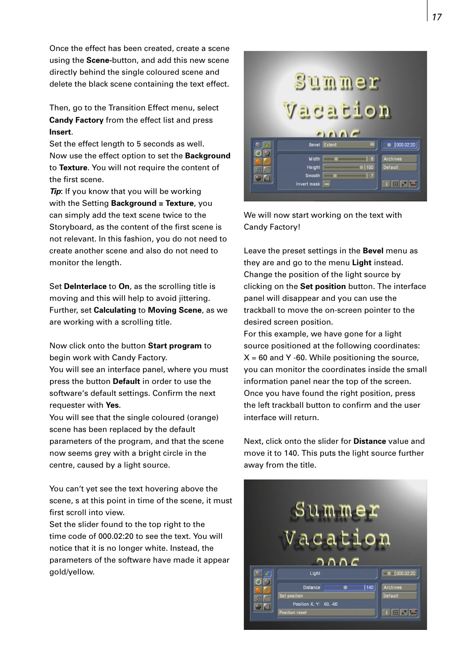 MacroSystem Candy Factory User Manual | Page 15 / 22