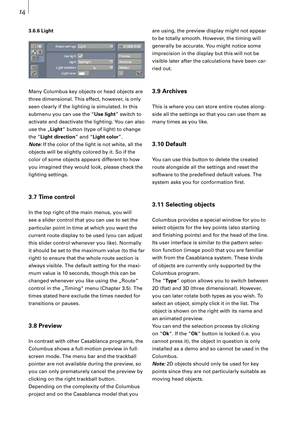 MacroSystem Columbus User Manual | Page 14 / 30