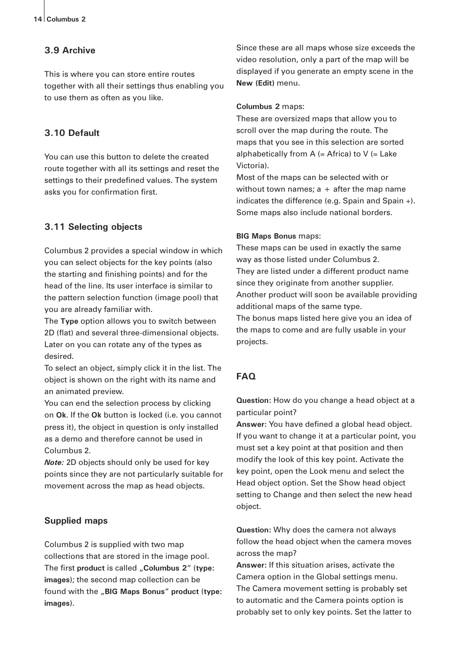 MacroSystem Columbus 2 User Manual | Page 14 / 30