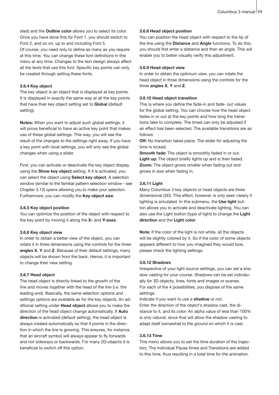 MacroSystem Columbus 3 User Manual | Page 11 / 20