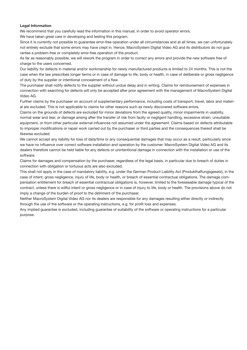 MacroSystem Columbus 3 User Manual | Page 2 / 20