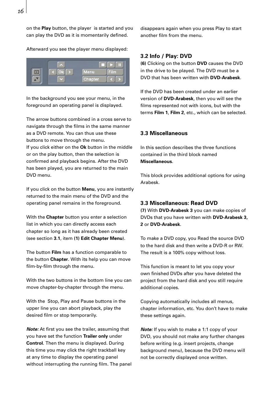 MacroSystem DVD-Arabesk 3 User Manual | Page 16 / 32