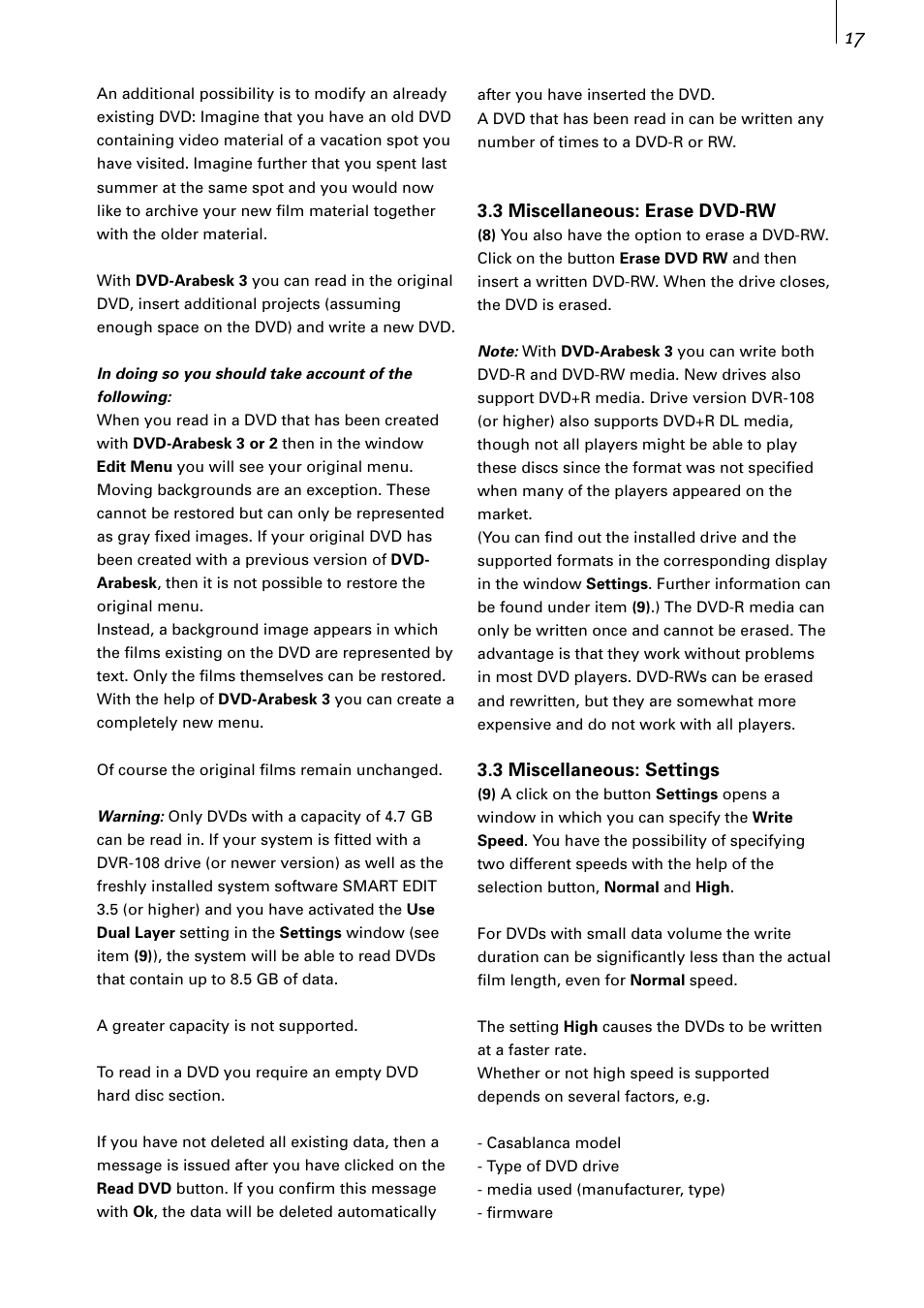 MacroSystem DVD-Arabesk 3 User Manual | Page 17 / 32