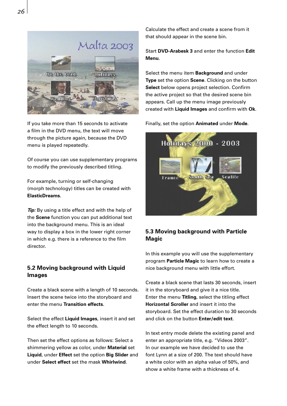MacroSystem DVD-Arabesk 3 User Manual | Page 26 / 32