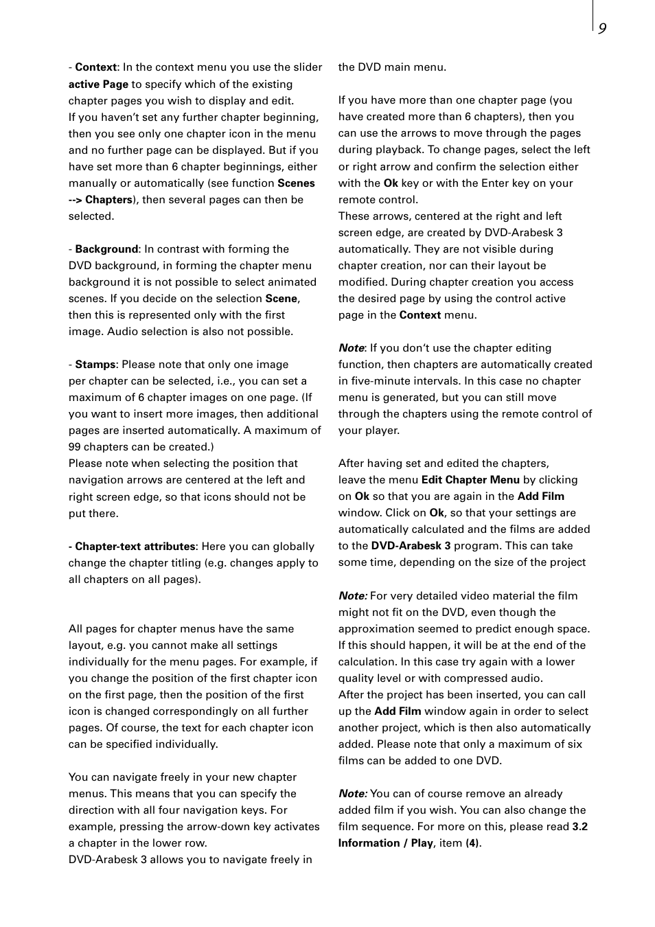MacroSystem DVD-Arabesk 3 User Manual | Page 9 / 32