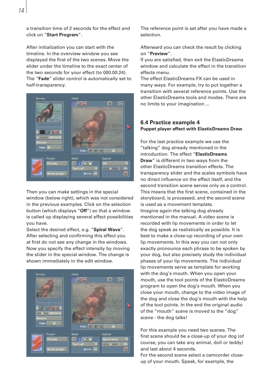 MacroSystem ElasticDreams User Manual | Page 14 / 22