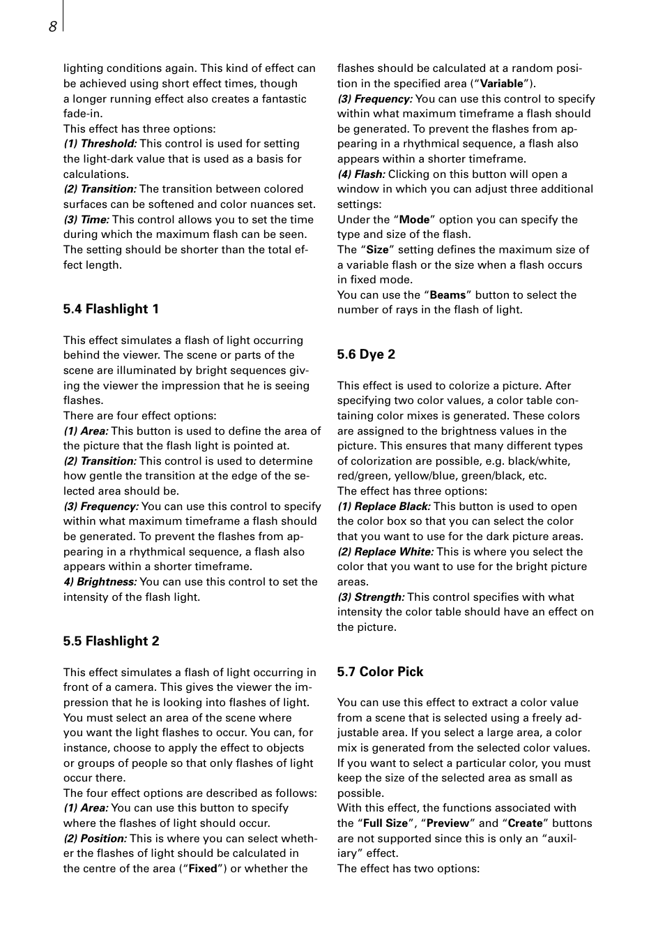 MacroSystem MagicLights User Manual | Page 8 / 16