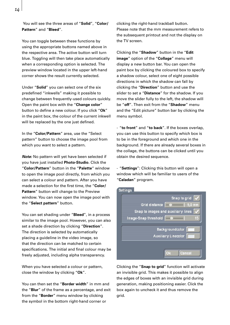MacroSystem Photo-Studio User Manual | Page 14 / 26