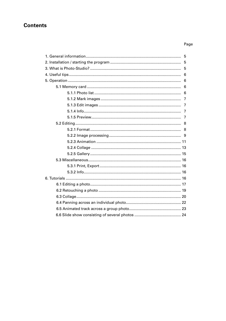 MacroSystem Photo-Studio User Manual | Page 3 / 26
