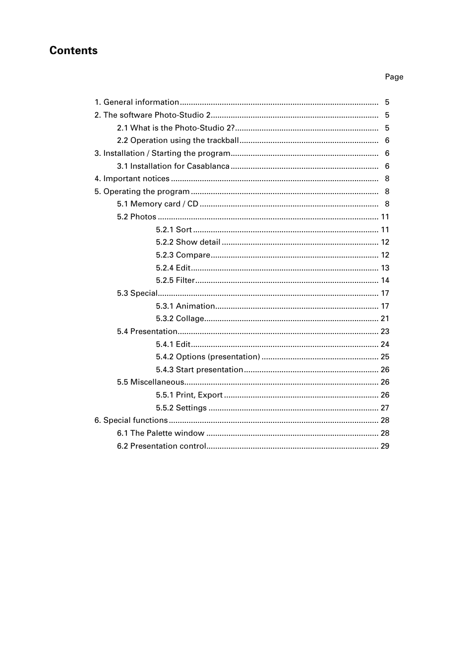 MacroSystem Photo-Studio 2 User Manual | Page 3 / 30