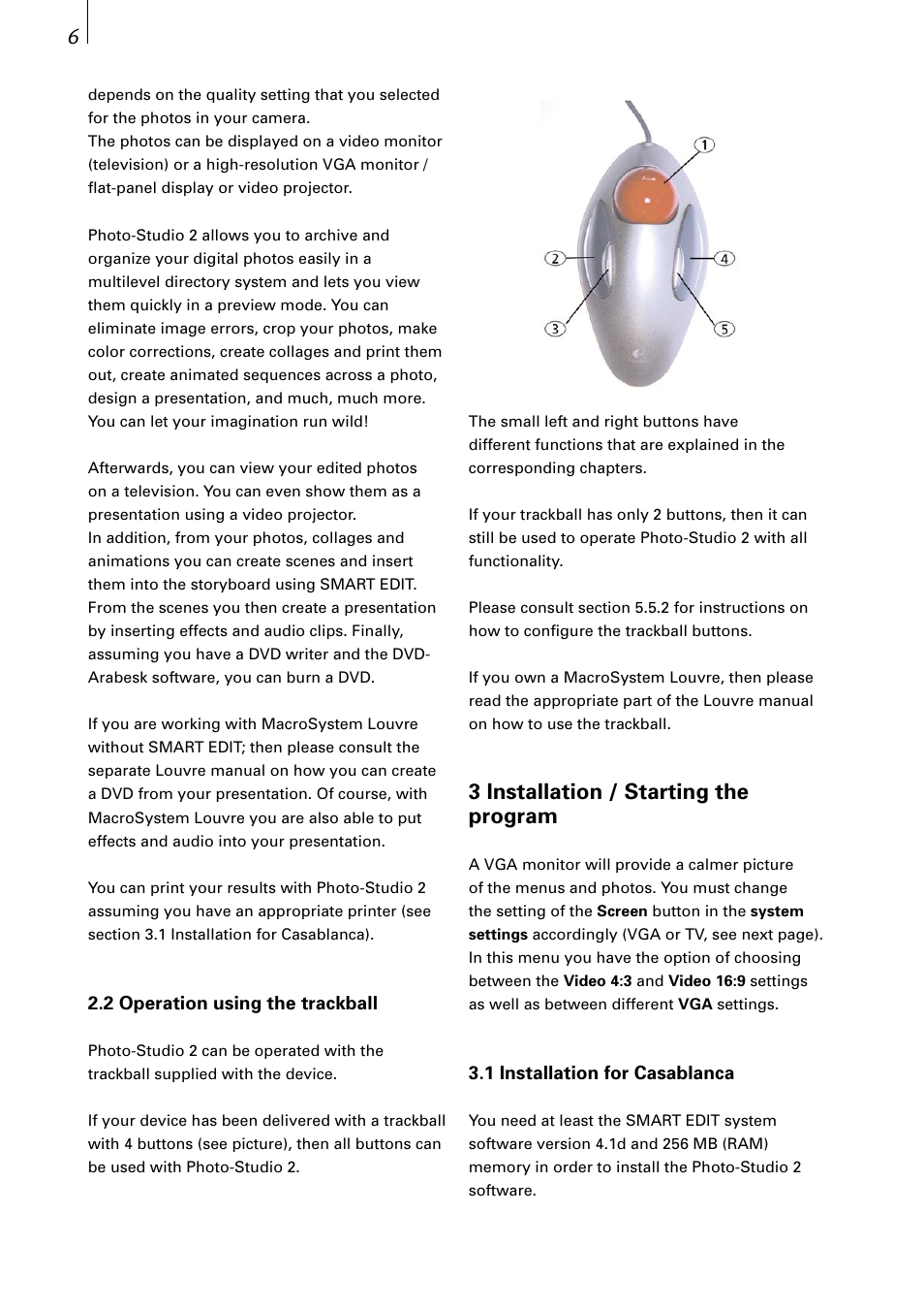 3 installation / starting the program | MacroSystem Photo-Studio 2 User Manual | Page 6 / 30