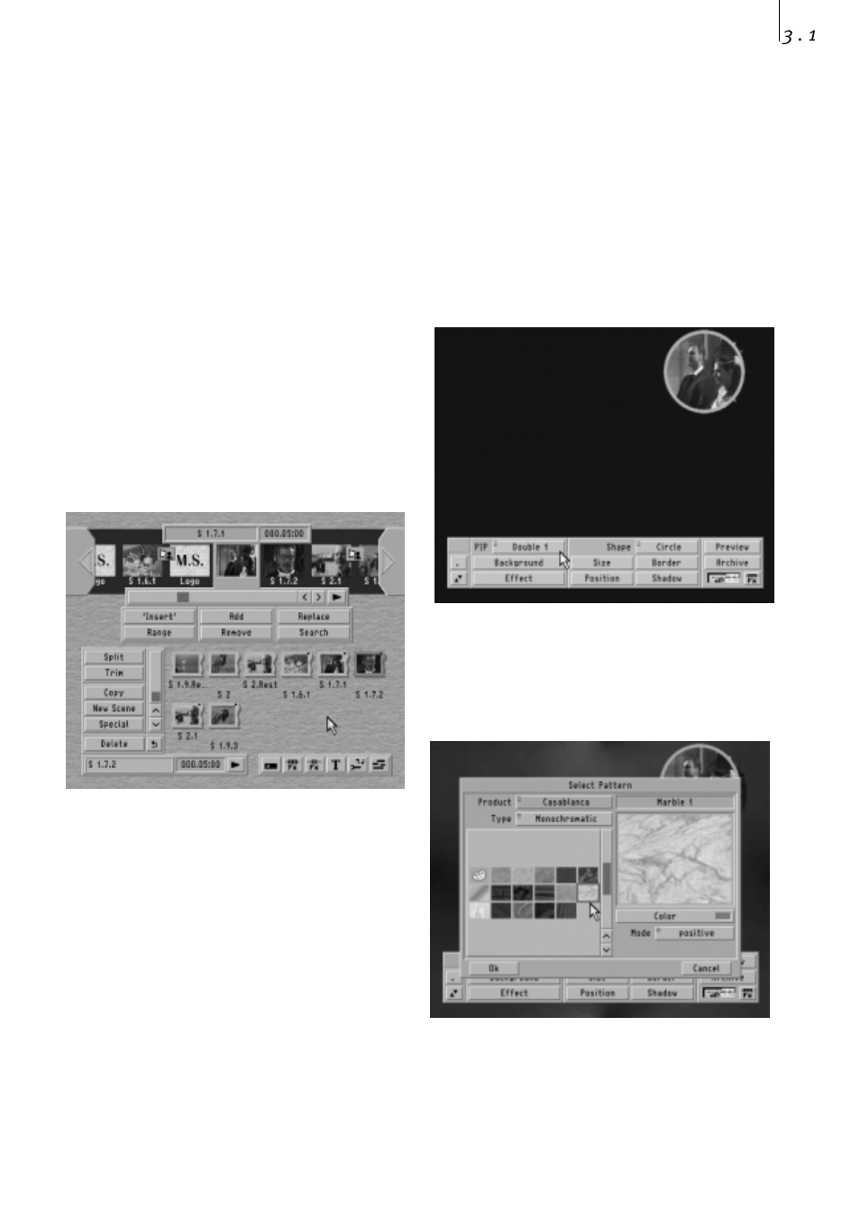 3) moving scenes in front of a background | MacroSystem PIP-Studio User Manual | Page 17 / 44