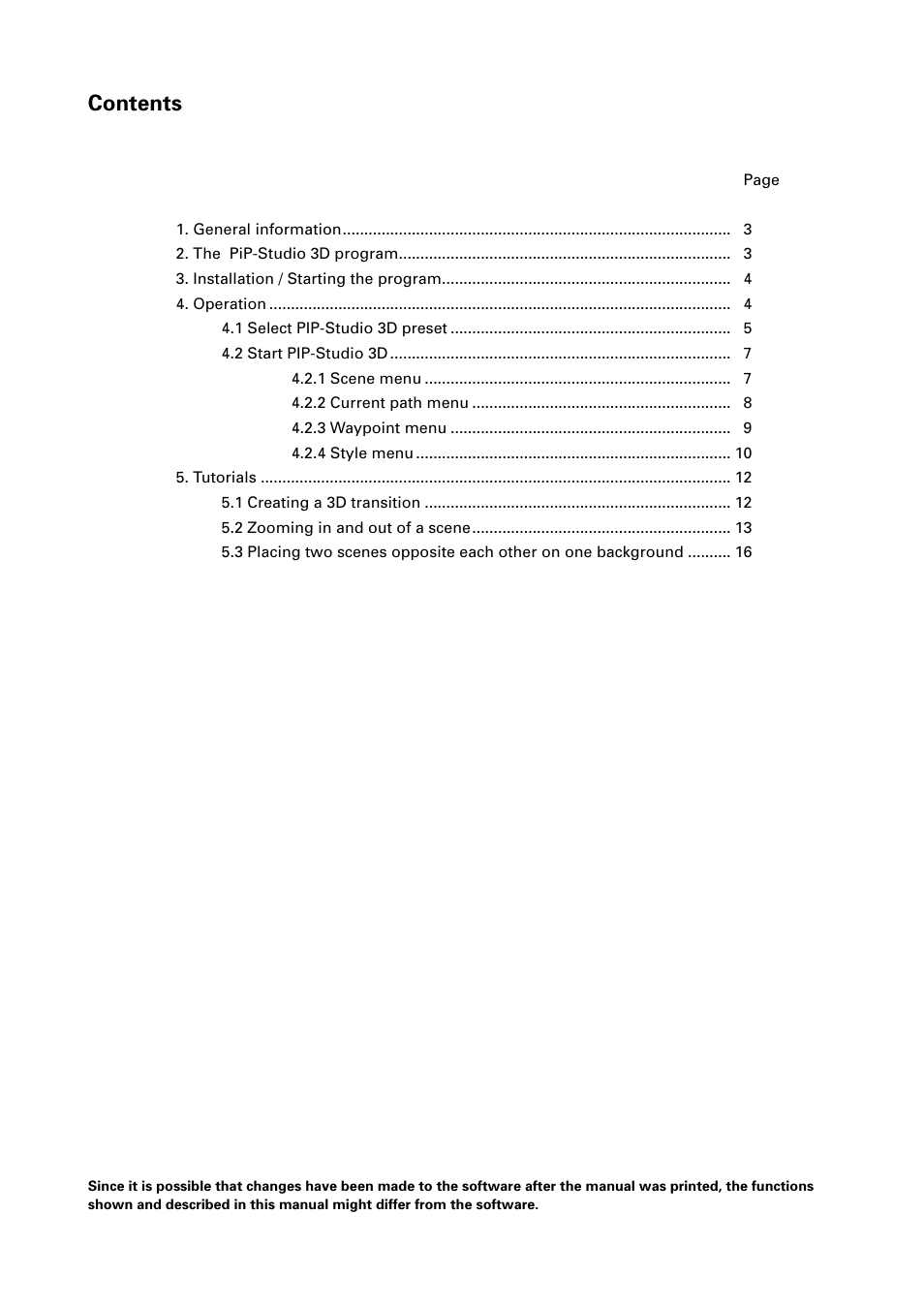 MacroSystem PiP-Studio 3D User Manual | Page 2 / 22