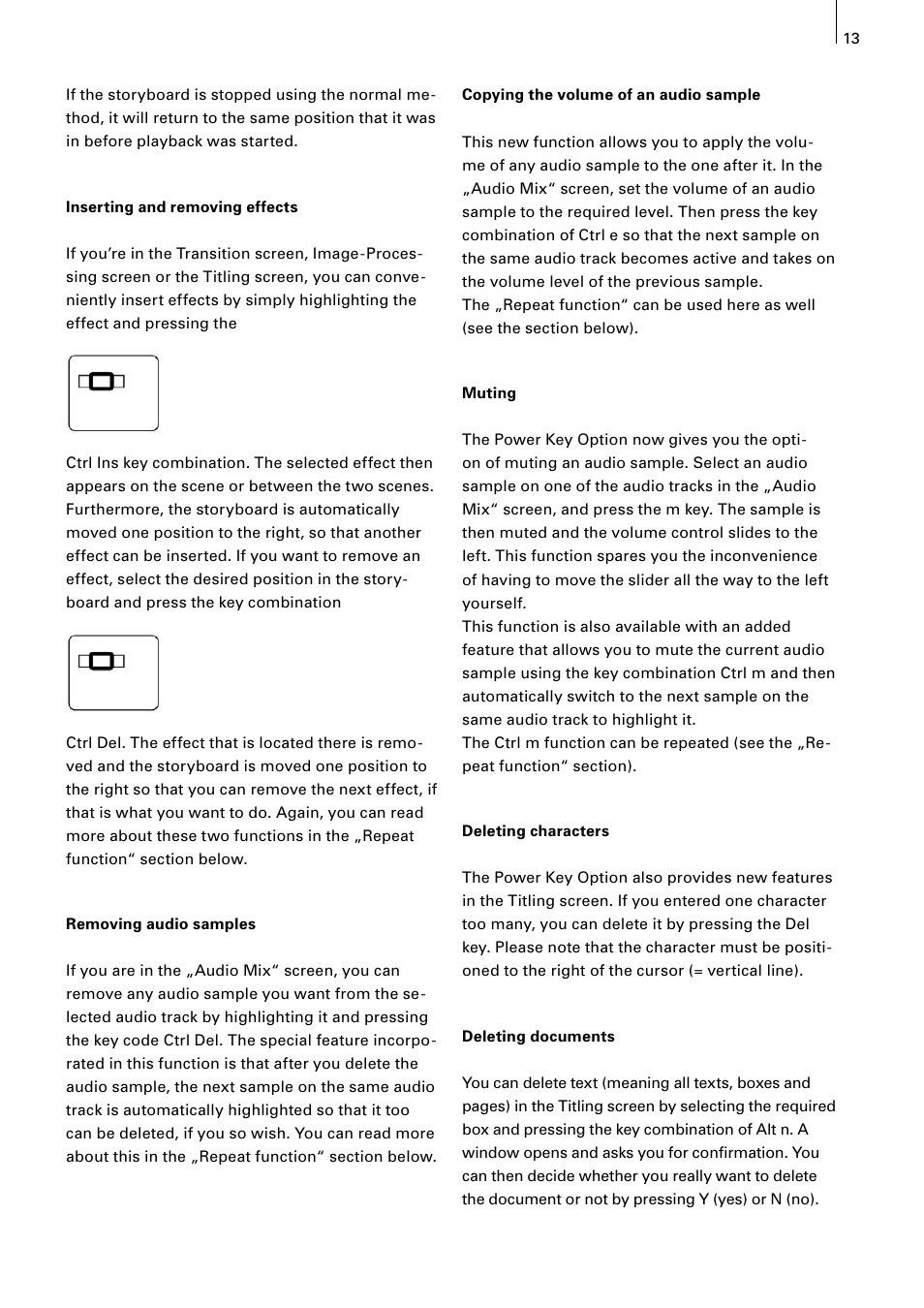 MacroSystem Power Key-Option User Manual | Page 13 / 54