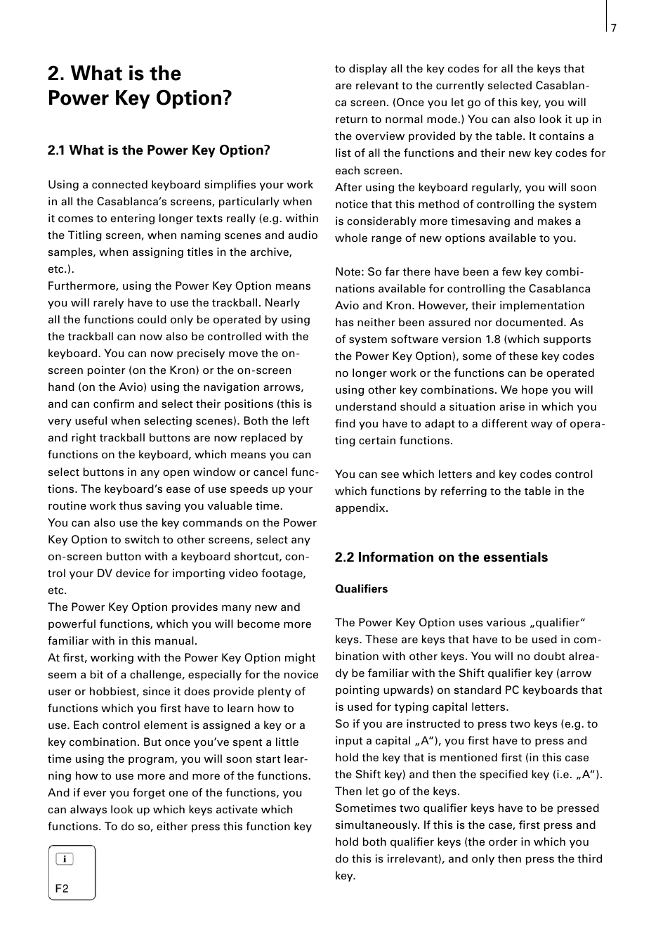 What is the power key option | MacroSystem Power Key-Option User Manual | Page 7 / 54