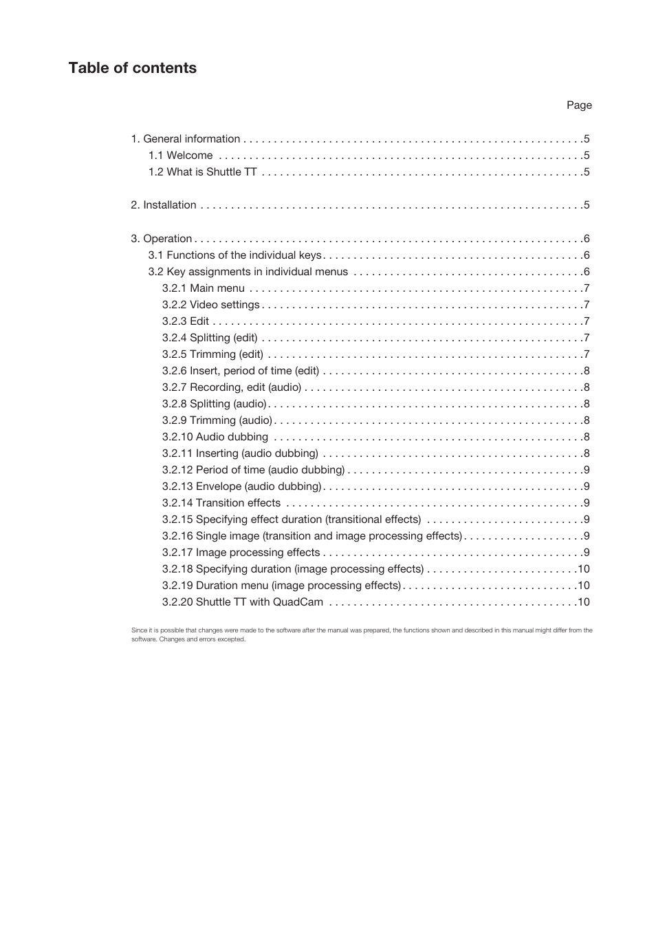 MacroSystem Shuttle TT User Manual | Page 3 / 12