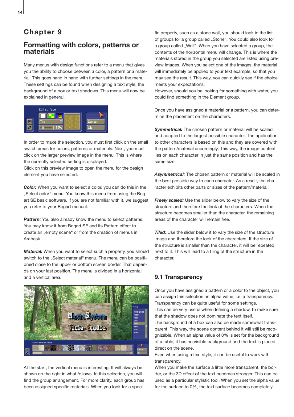 MacroSystem Title-Studio User Manual | Page 14 / 16