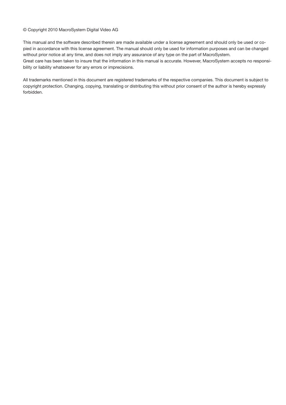 MacroSystem Title-Studio User Manual | Page 2 / 16