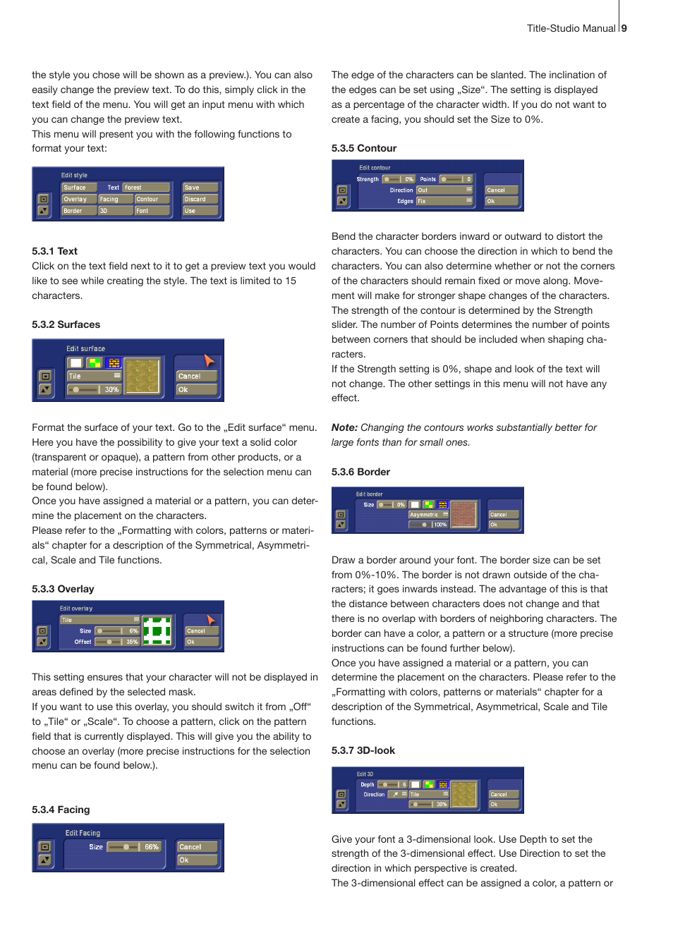 MacroSystem Title-Studio User Manual | Page 9 / 16